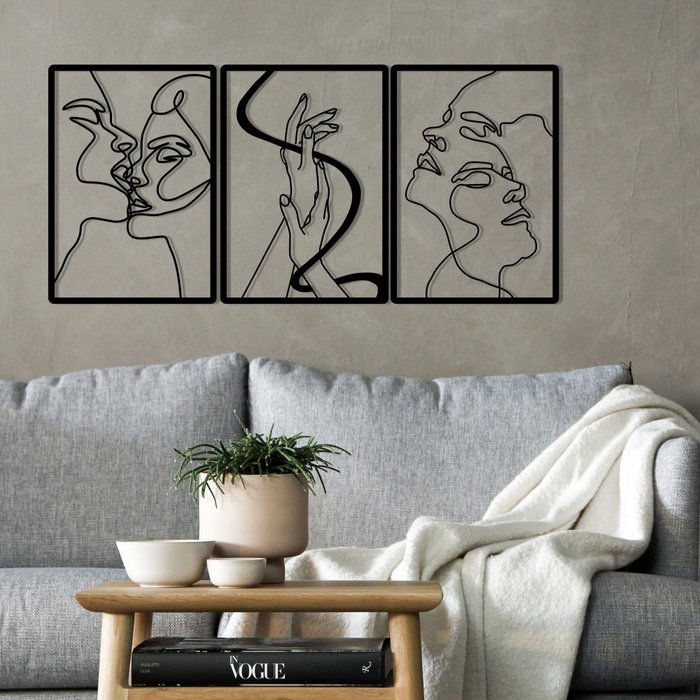 Wallity The Unity Of Love Escultura de Pared Negra Wallity The Unity Of Love Escultura de Pared Negra